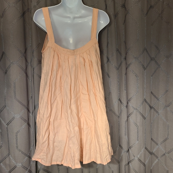 LF Markey Peach Oversize Basic Linen Romper 0 - Picture 2 of 5